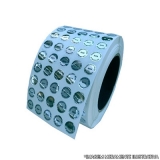 etiqueta adesiva redonda transparente Parobé