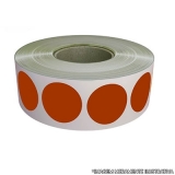 rolo de etiqueta de controle colorida Presidente Prudente