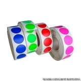 rolo de etiqueta redonda colorida Rio Grande do Norte